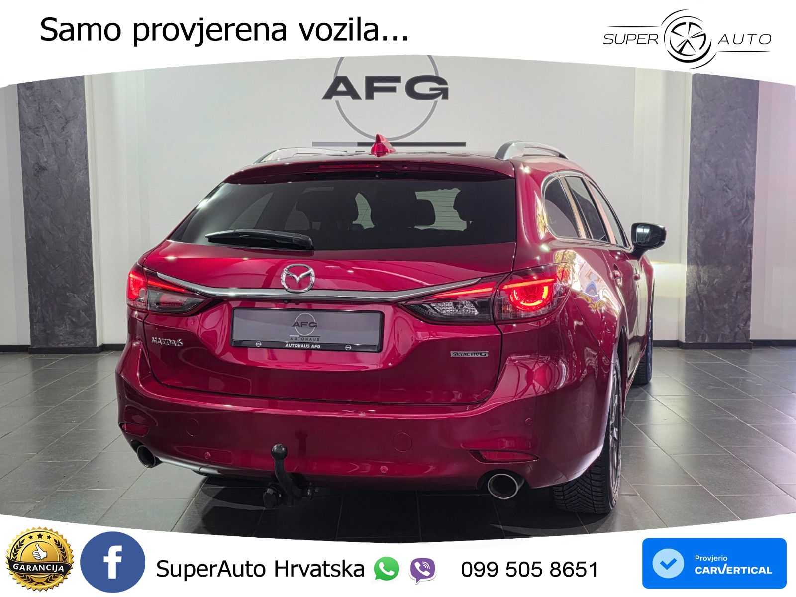 Mazda 6 Sport Combi 2.0 SKYACTIV-G (165 KS) SKYACTIV-Drive LED+GR SJED+ACC