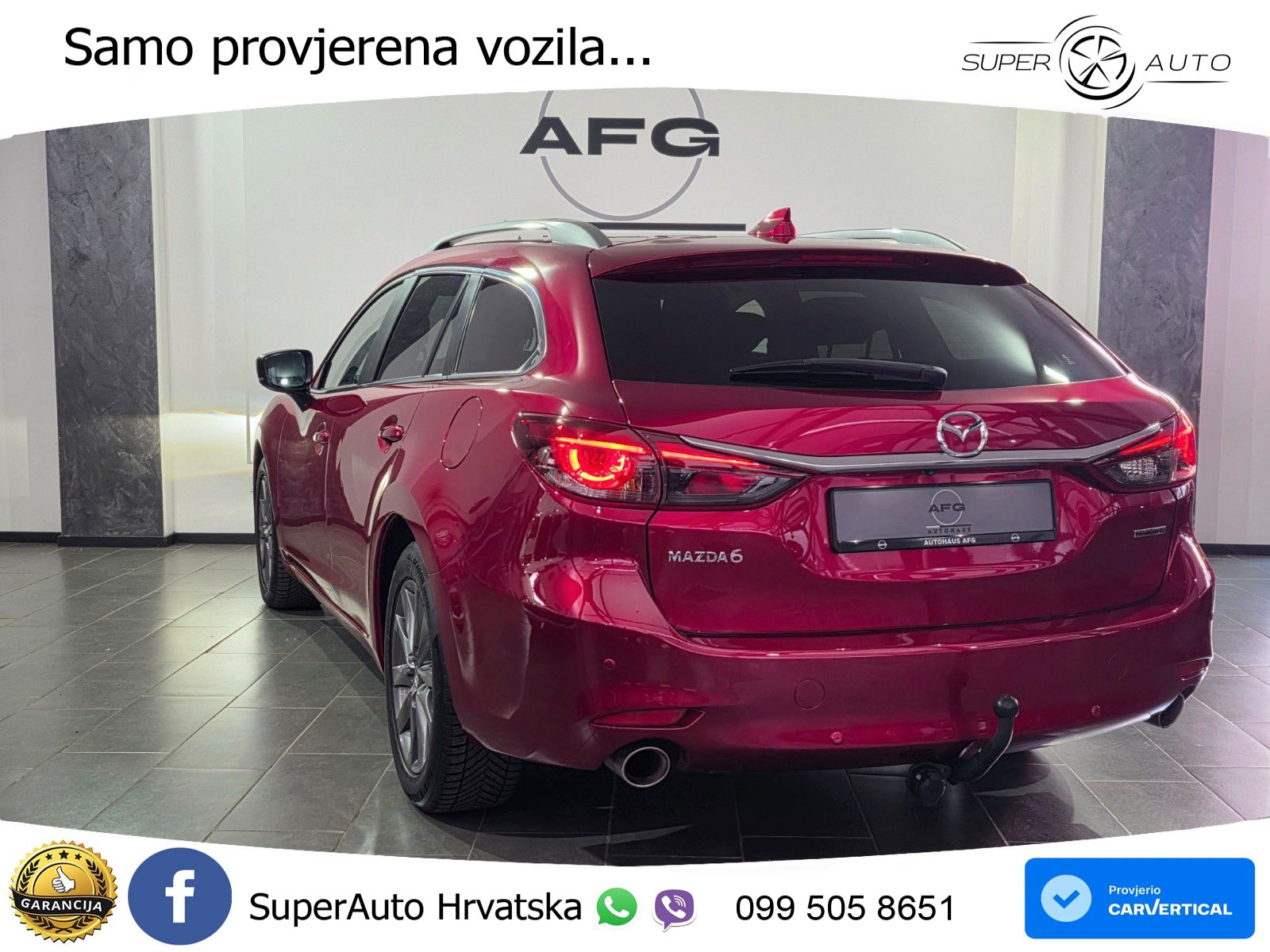 Mazda 6 Sport Combi 2.0 SKYACTIV-G (165 KS) SKYACTIV-Drive LED+GR SJED+ACC