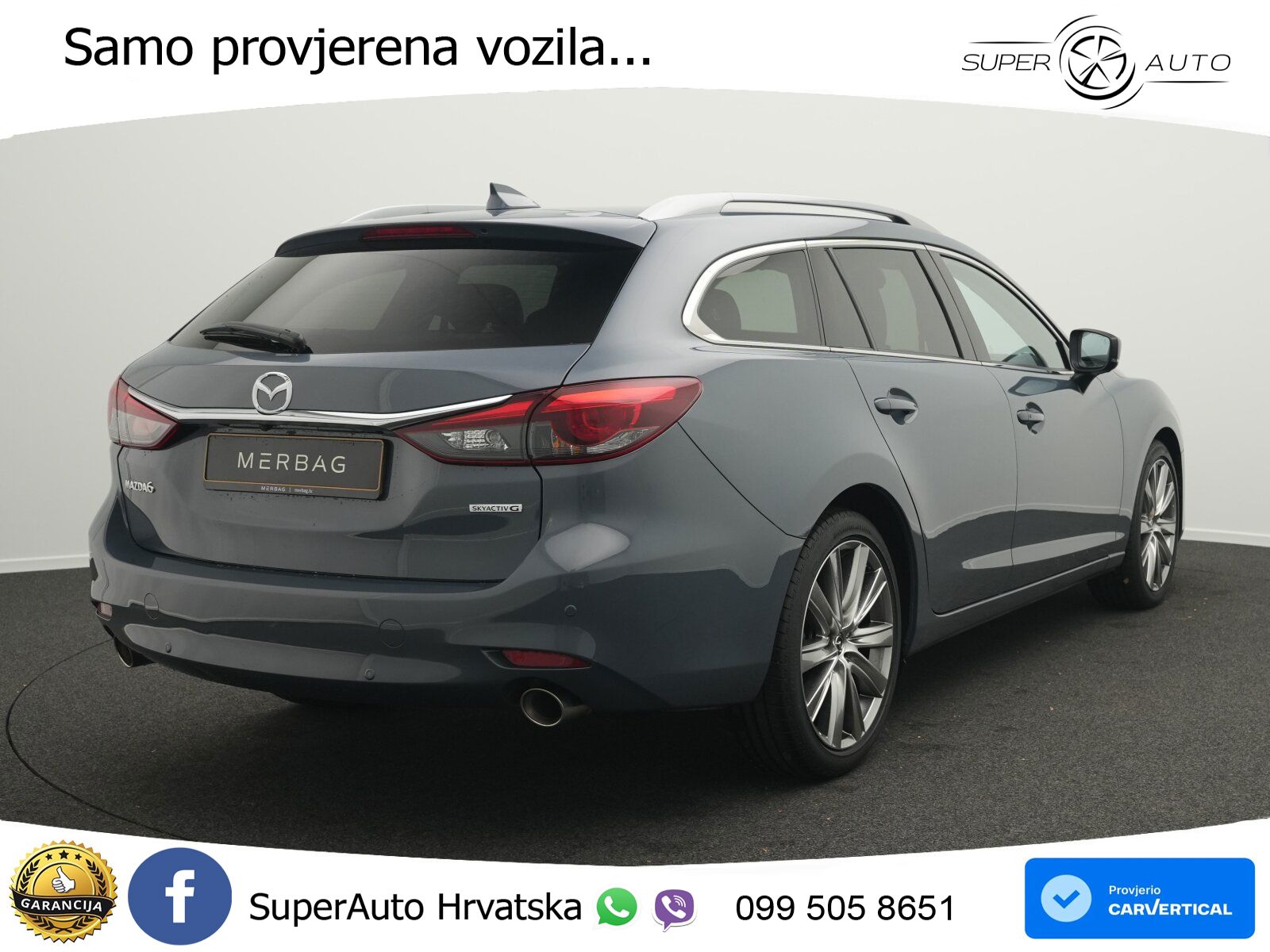 Mazda 6 Sport Combi 2.5 SKYACTIV-G (194 KS) SKYACTIV-Drive LED+GR SJED+ACC