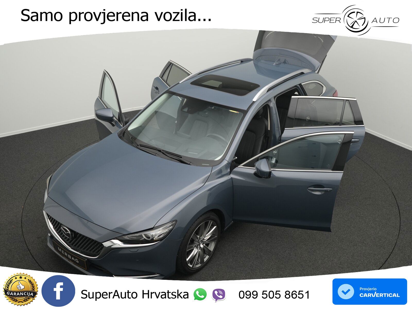 Mazda 6 Sport Combi 2.5 SKYACTIV-G (194 KS) SKYACTIV-Drive LED+GR SJED+ACC