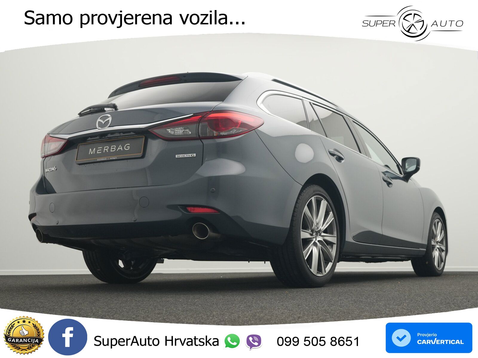 Mazda 6 Sport Combi 2.5 SKYACTIV-G (194 KS) SKYACTIV-Drive LED+GR SJED+ACC