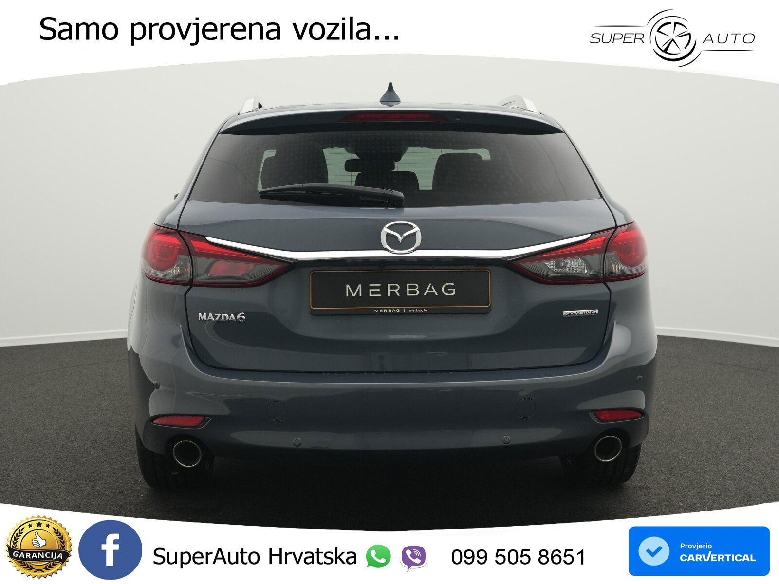 Mazda 6 Sport Combi 2.5 SKYACTIV-G (194 KS) SKYACTIV-Drive LED+GR SJED+ACC