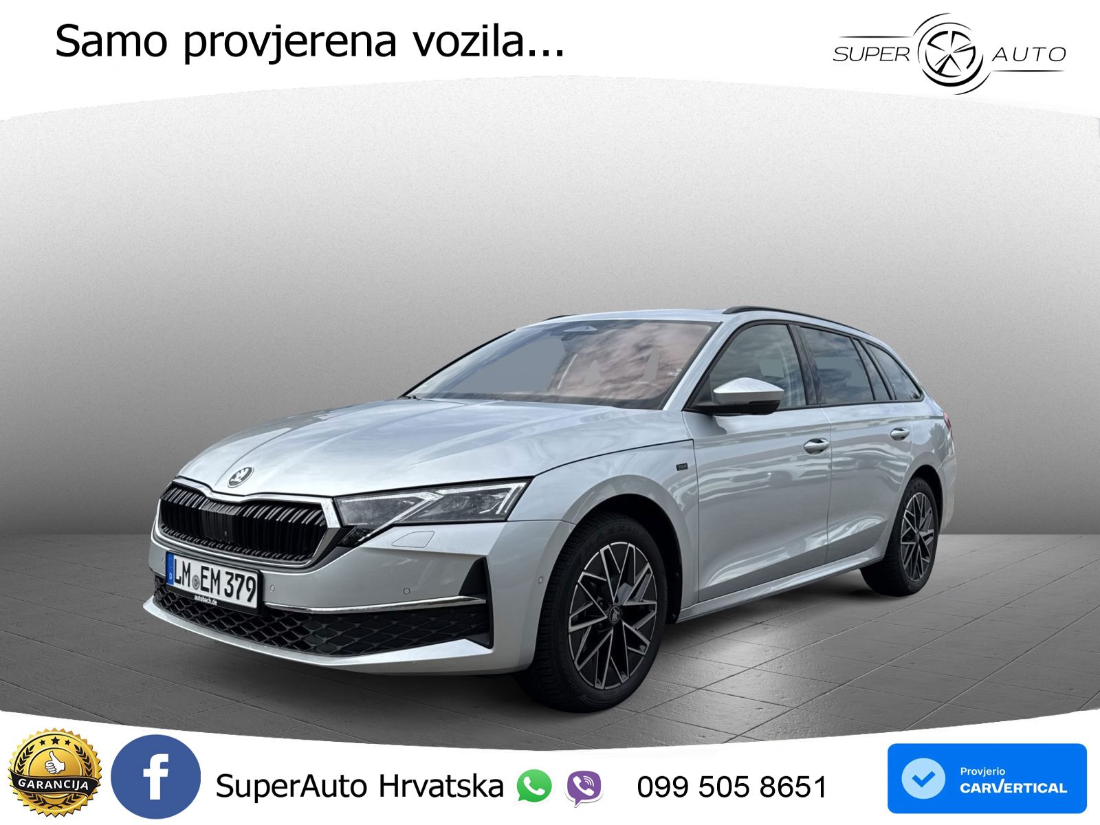 Škoda Octavia Combi 2.0 TDI (150 KS) DSG LED+GR SJED+ACC