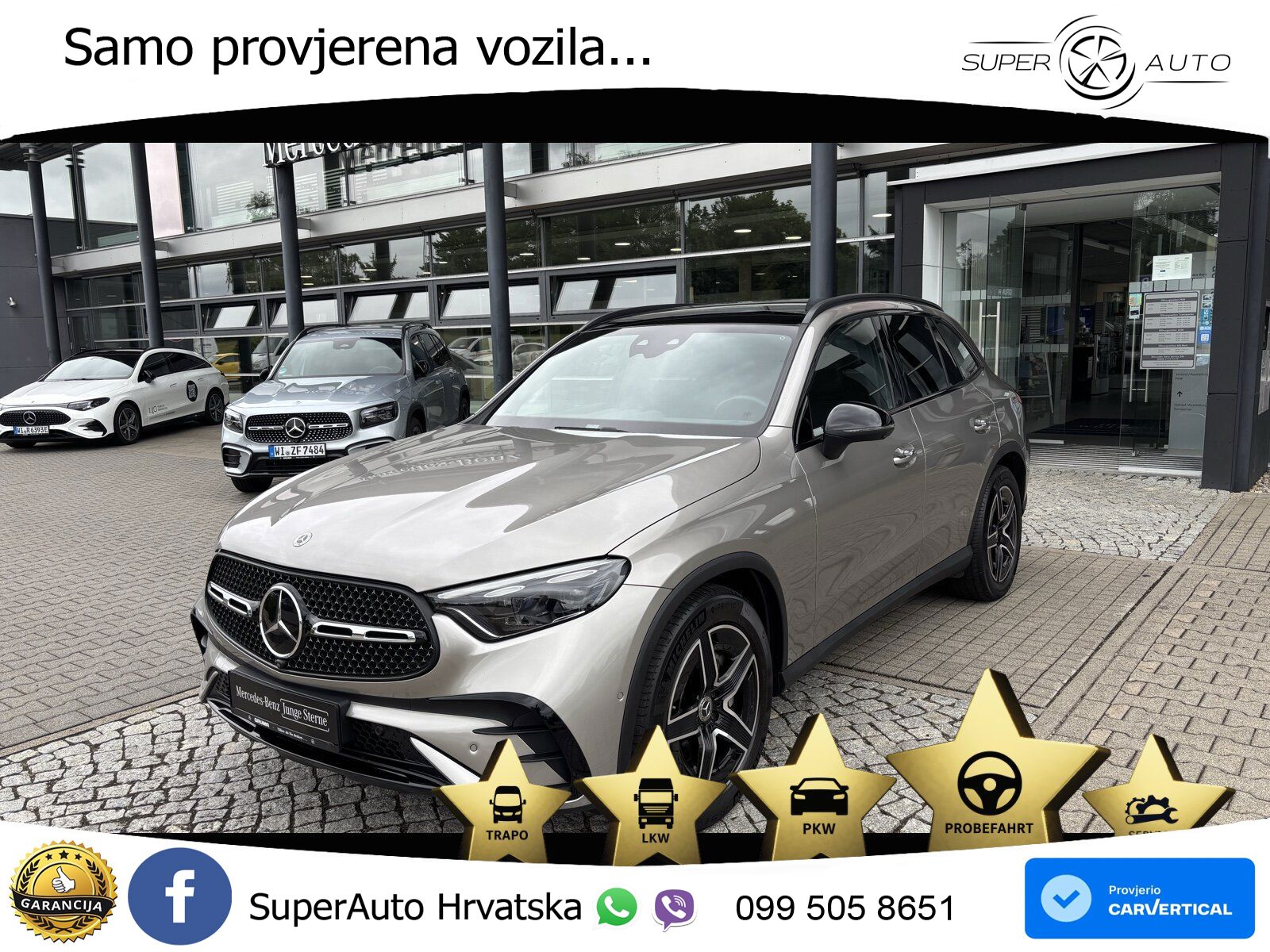 Mercedes GLC 220d (197 KS) 4MATIC 9G-TRONIC AMG ZRAČNI+ACC+GR SJED+KAM+PANO