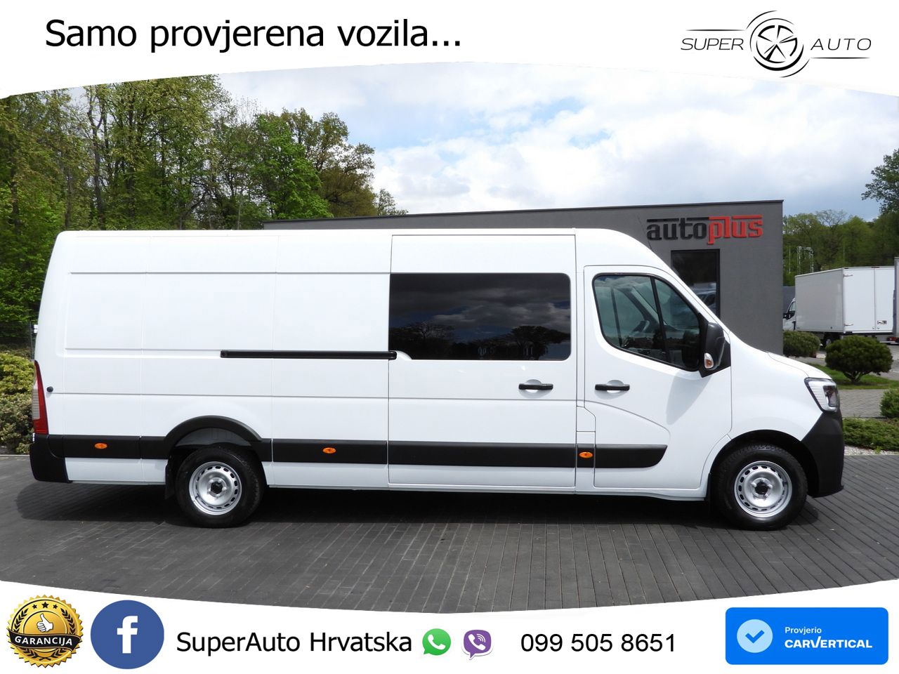 Renault MASTER KASTENWAGEN 7 SITZE TEMPOMAT LED LEUCHTEN 165 KS