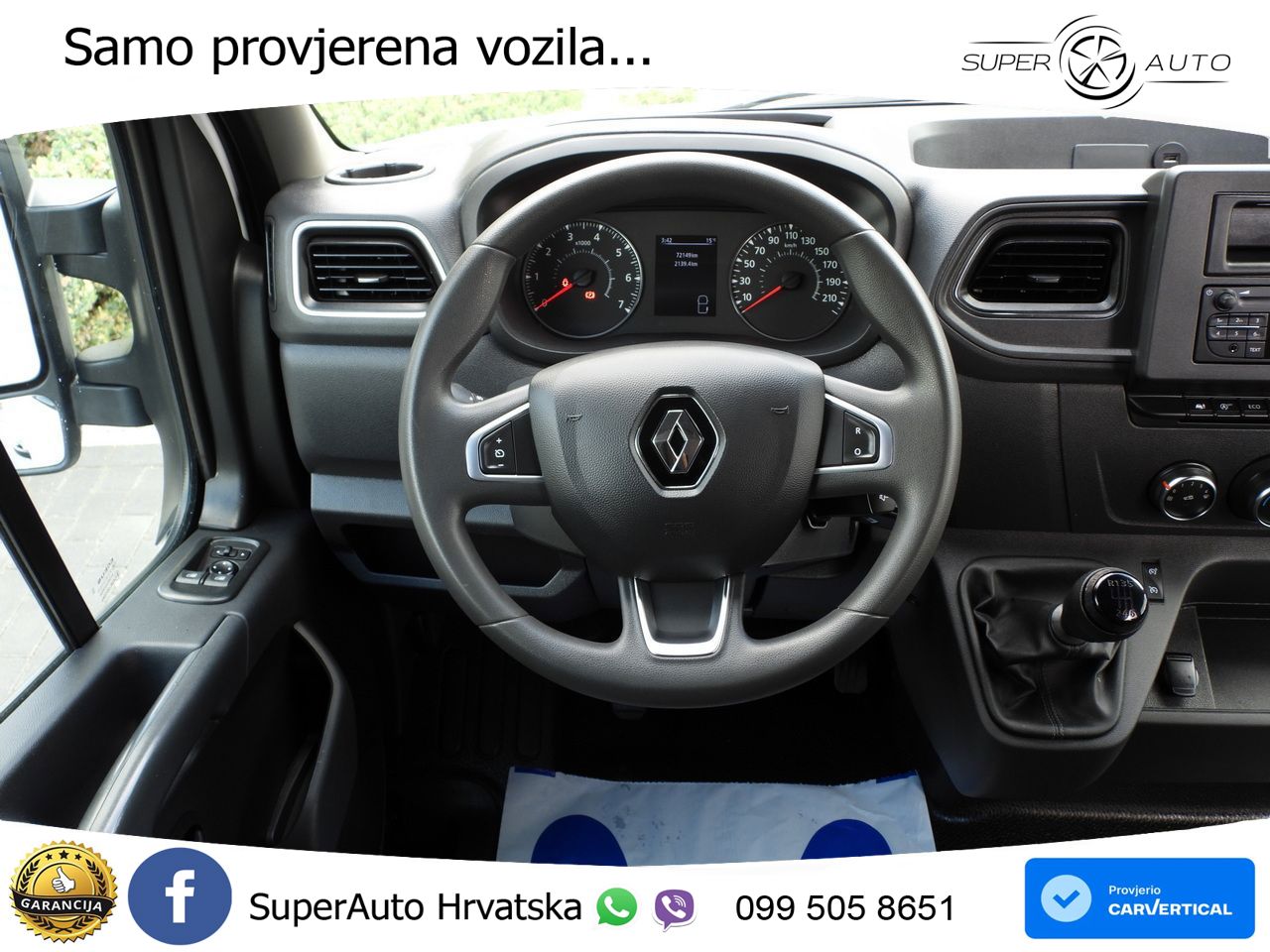 Renault MASTER KASTENWAGEN 7 SITZE TEMPOMAT LED LEUCHTEN 165 KS