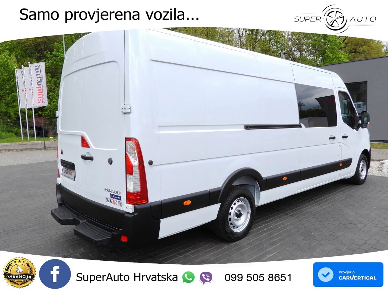 Renault MASTER KASTENWAGEN 7 SITZE TEMPOMAT LED LEUCHTEN 165 KS