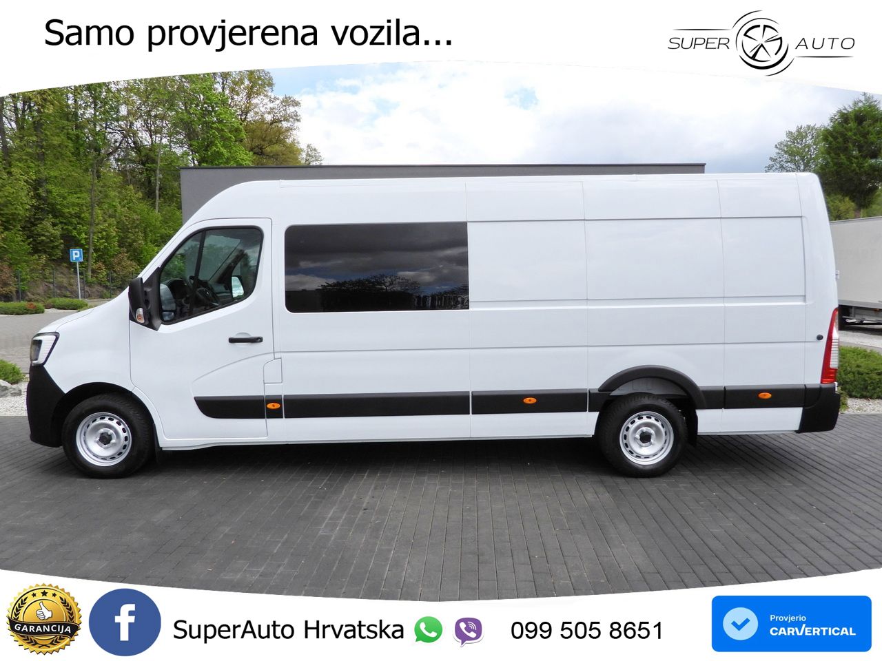 Renault MASTER KASTENWAGEN 7 SITZE TEMPOMAT LED LEUCHTEN 165 KS