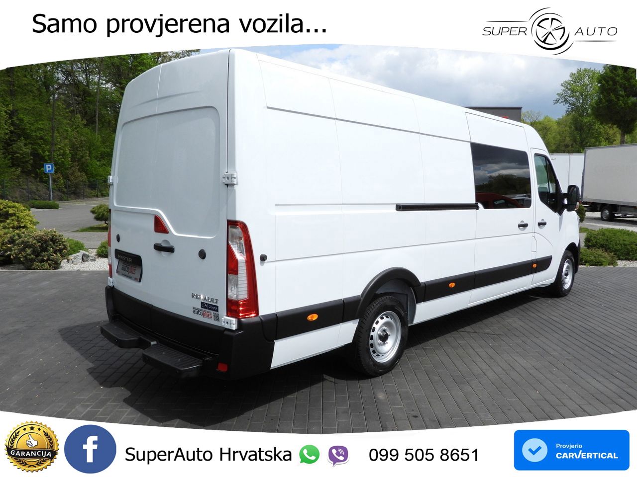 Renault MASTER KASTENWAGEN 7 SITZE TEMPOMAT LED LEUCHTEN 165 KS