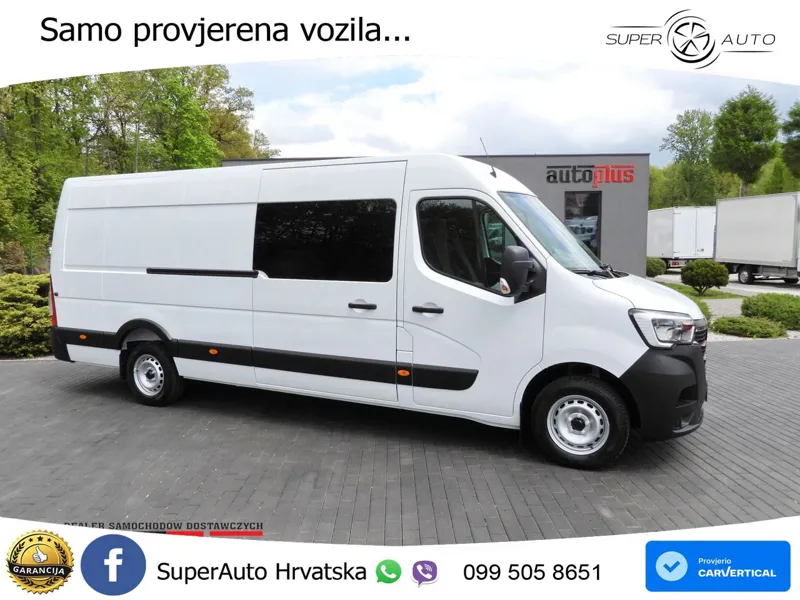 Renault MASTER KASTENWAGEN 7 SITZE TEMPOMAT LED LEUCHTEN 165 KS