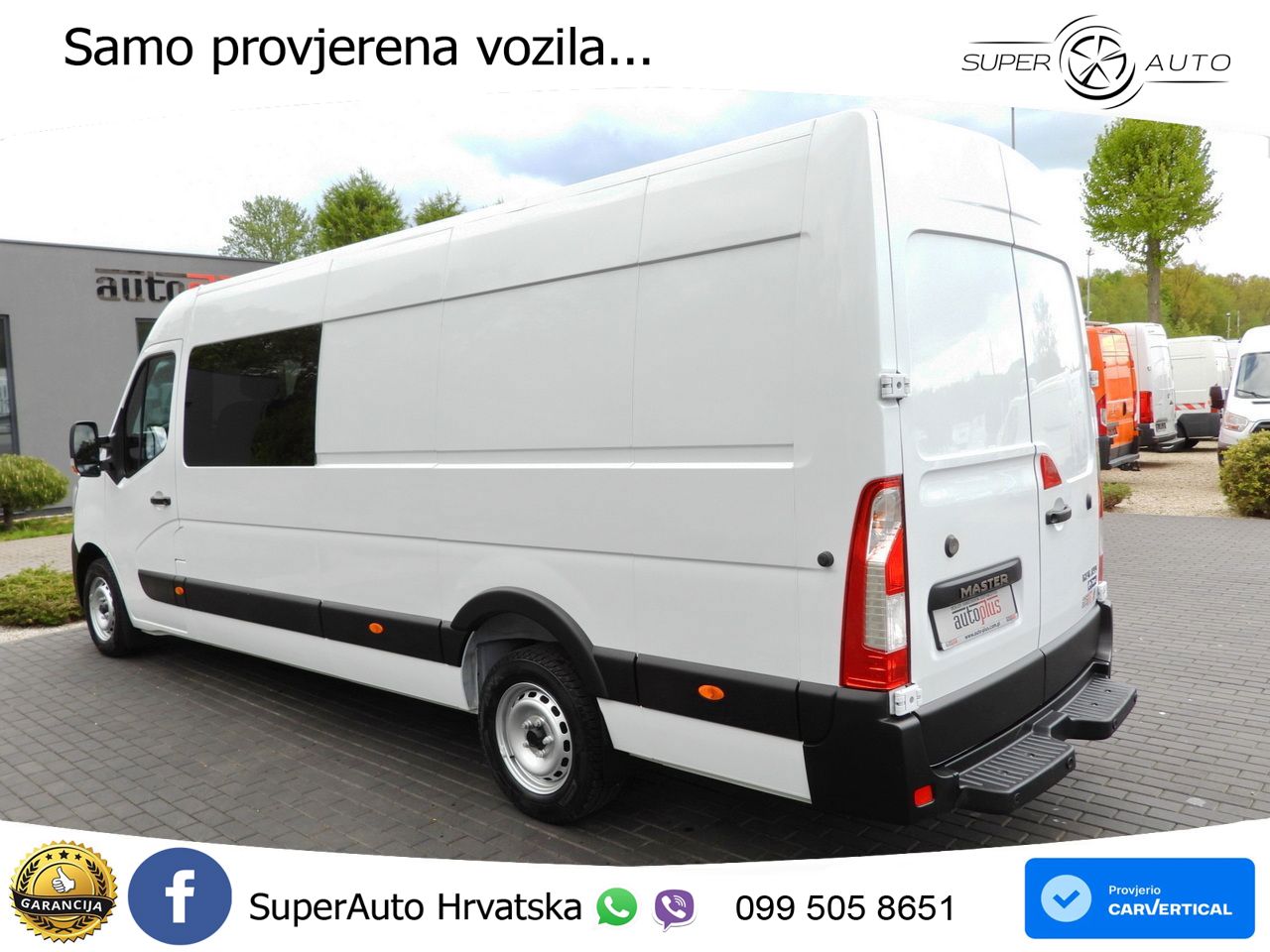 Renault MASTER KASTENWAGEN 7 SITZE TEMPOMAT LED LEUCHTEN 165 KS
