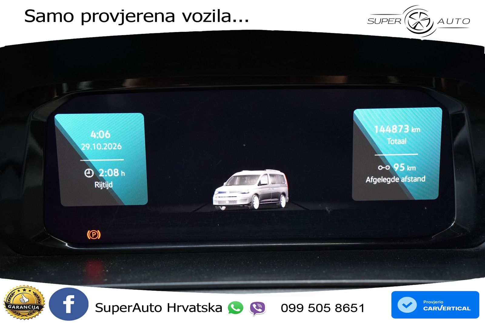 Volkswagen Caddy Cargo Maxi 1.5 TGI / PDC / Airco / Digitaa 131 KS