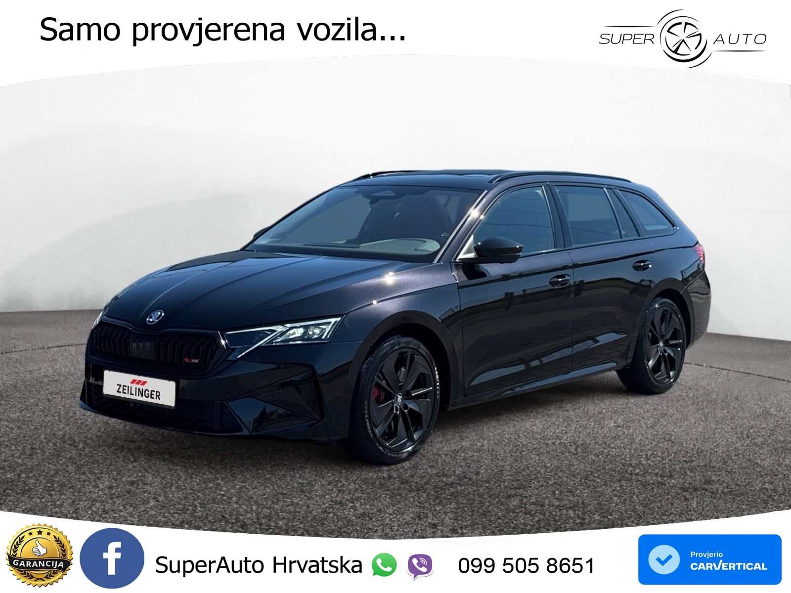 Škoda Octavia Combi RS 2.0 TSI (265 KS) DSG LED+GR SJED+ACC