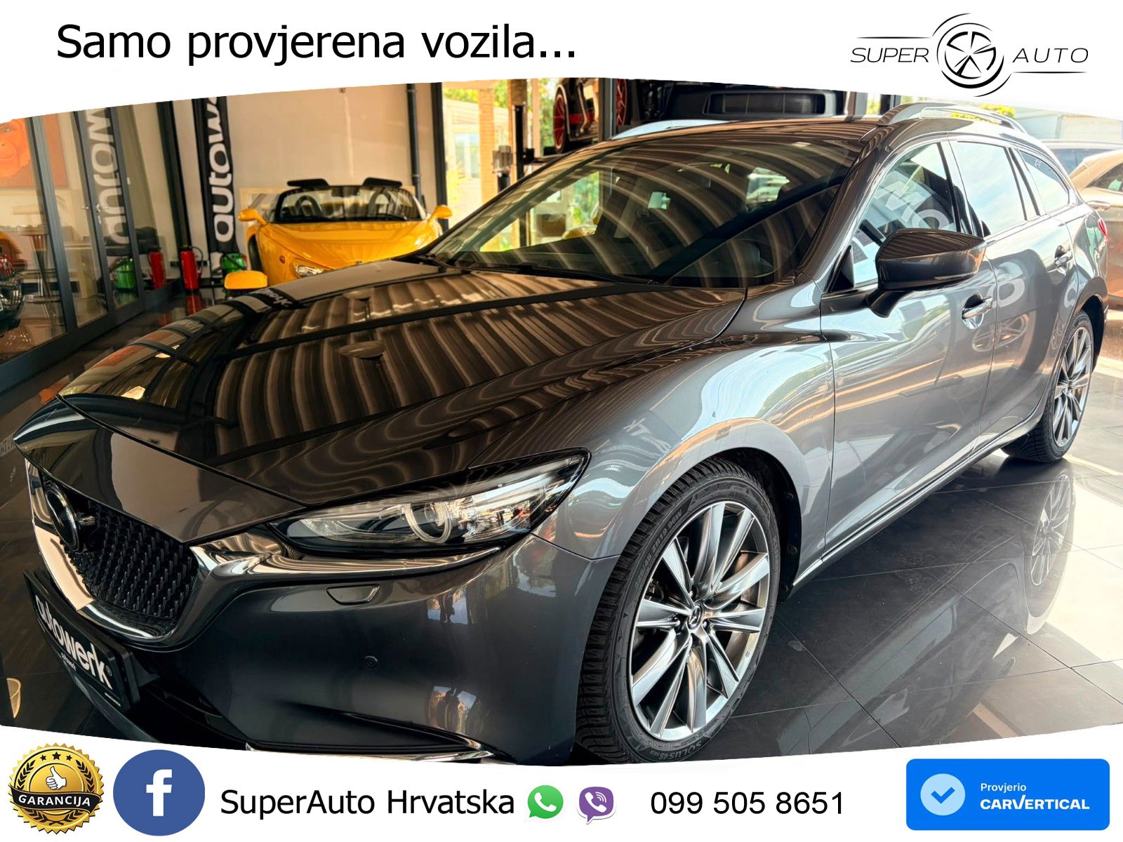 Mazda 6 Sport Combi 2.2 SKYACTIV-D (184 KS) SKYACTIV-Drive LED+GR SJED+ACC