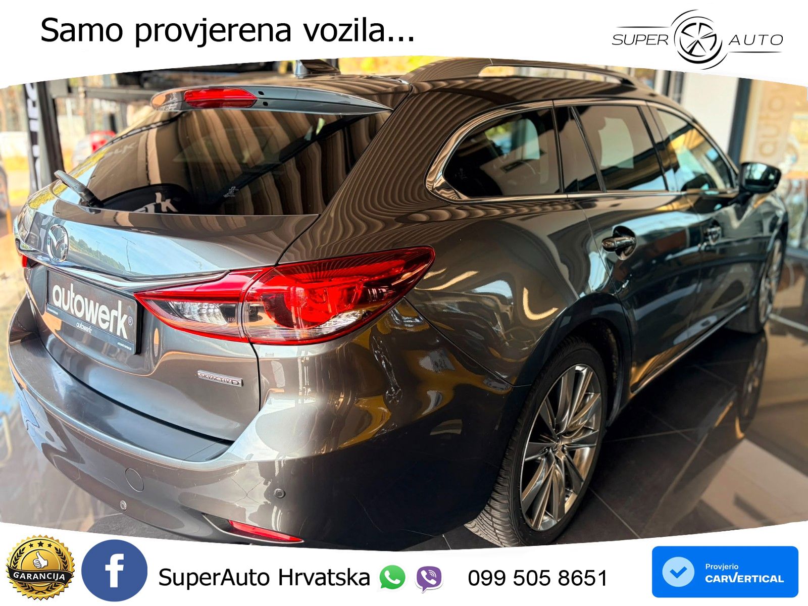 Mazda 6 Sport Combi 2.2 SKYACTIV-D (184 KS) SKYACTIV-Drive LED+GR SJED+ACC
