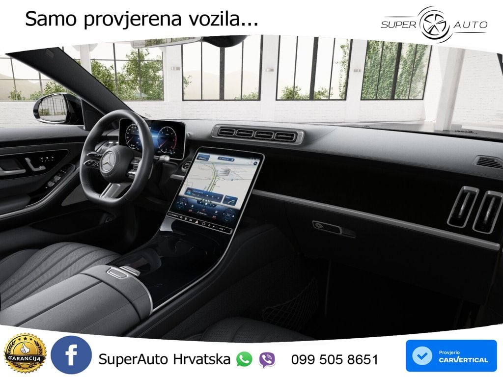 Mercedes S 450d (367 KS) EQ Boost 4MATIC 9G-TRONIC AMG ZRAČNI+ACC+GR SJED+KAM+PANO