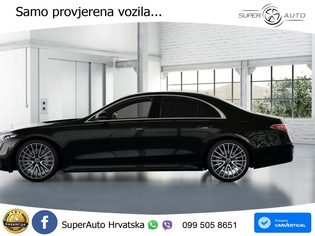 Mercedes S 450d (367 KS) EQ Boost 4MATIC 9G-TRONIC AMG ZRAČNI+ACC+GR SJED+KAM+PANO
