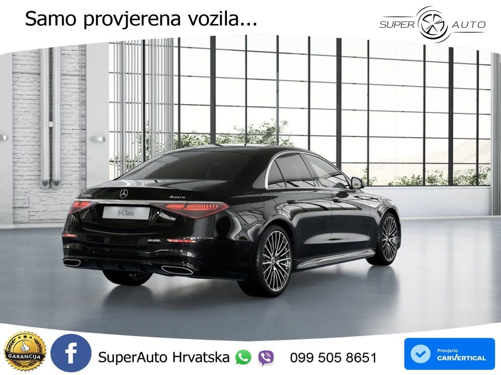 Mercedes S 450d (367 KS) EQ Boost 4MATIC 9G-TRONIC AMG ZRAČNI+ACC+GR SJED+KAM+PANO