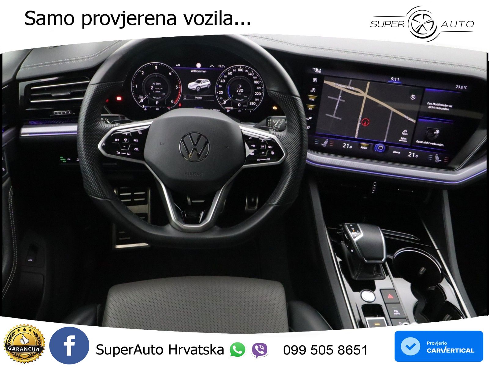 Volkswagen Touareg 3.0 V6 TDI (286 KS) 4MOTION Tiptronic R-Line LED+GR SJED+ACC
