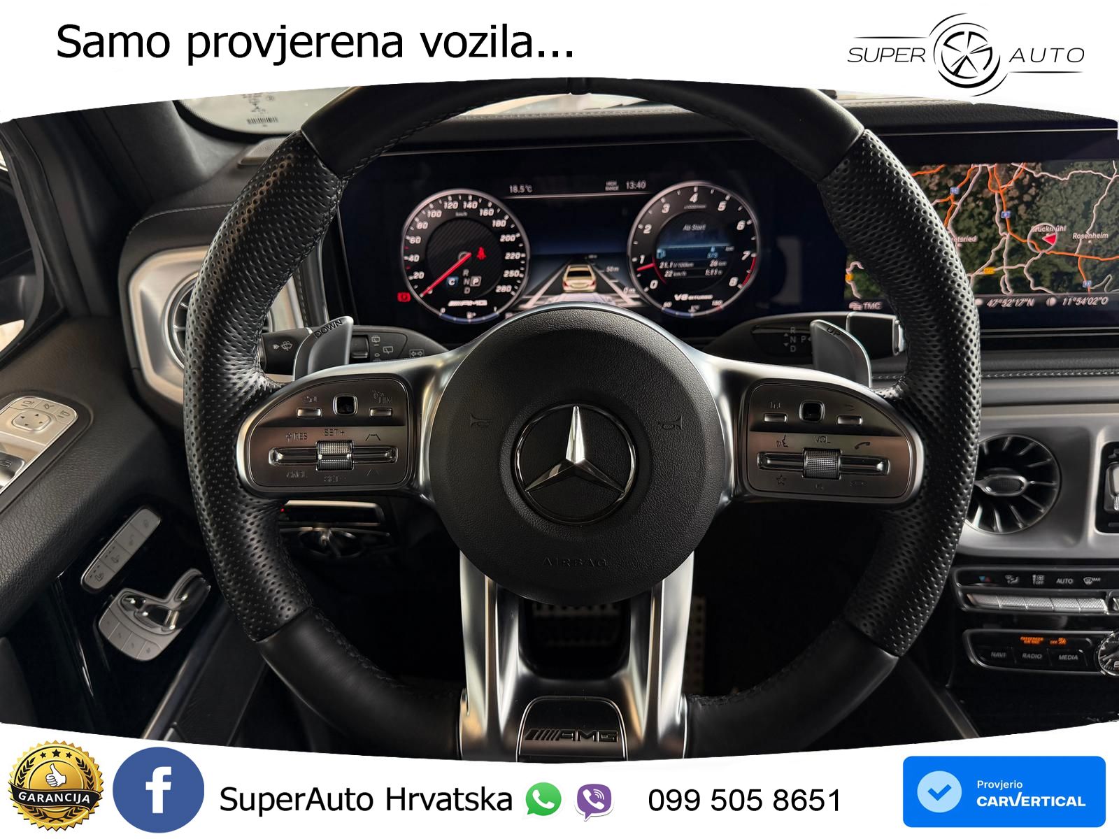 Mercedes AMG G 63 Long V8 (585 KS) 4MATIC 9G-TRONIC AMG SPEEDSHIFT PLUS LED+GR SJED+ACC