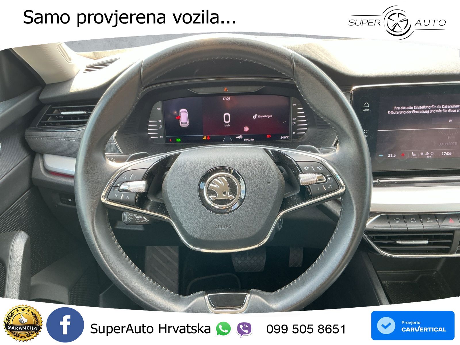 Škoda Octavia Combi 2.0 TDI (150 KS) DSG LED+GR SJED+ACC