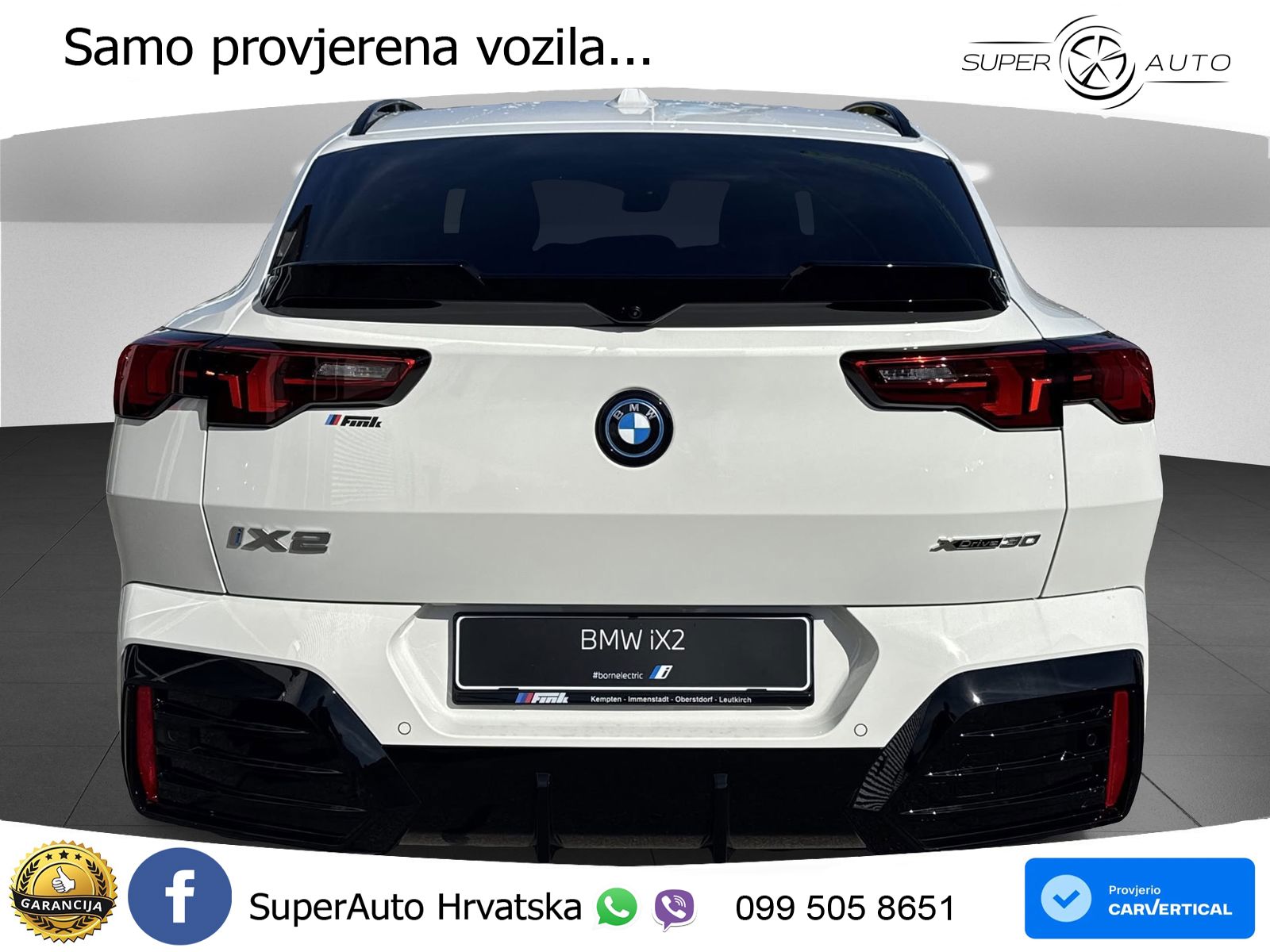 BMW iX2 66.5 kWh (313 KS) xDrive30