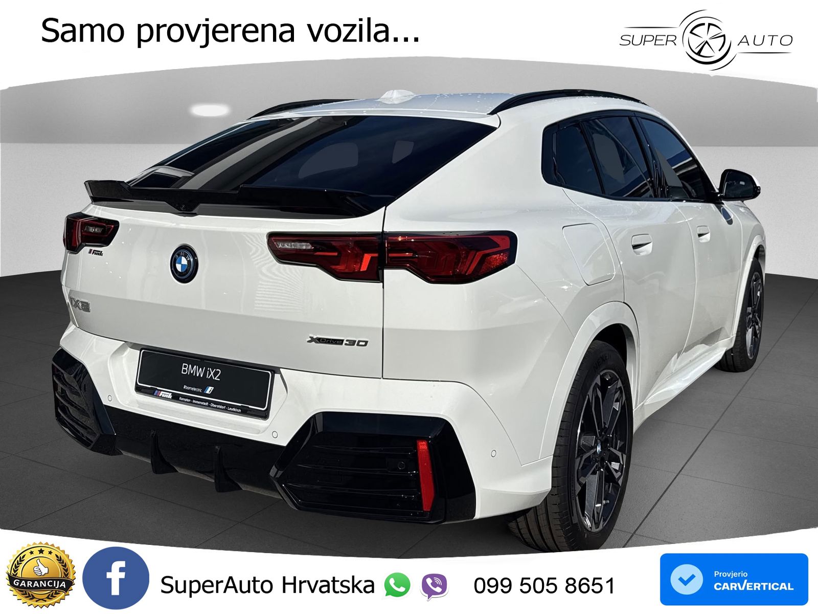 BMW iX2 66.5 kWh (313 KS) xDrive30