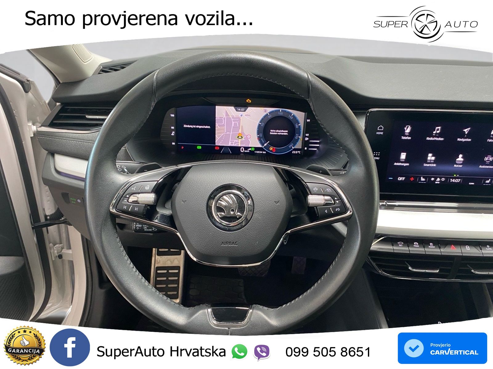 Škoda Octavia Combi 2.0 TDI (150 KS) DSG LED+GR SJED+ACC