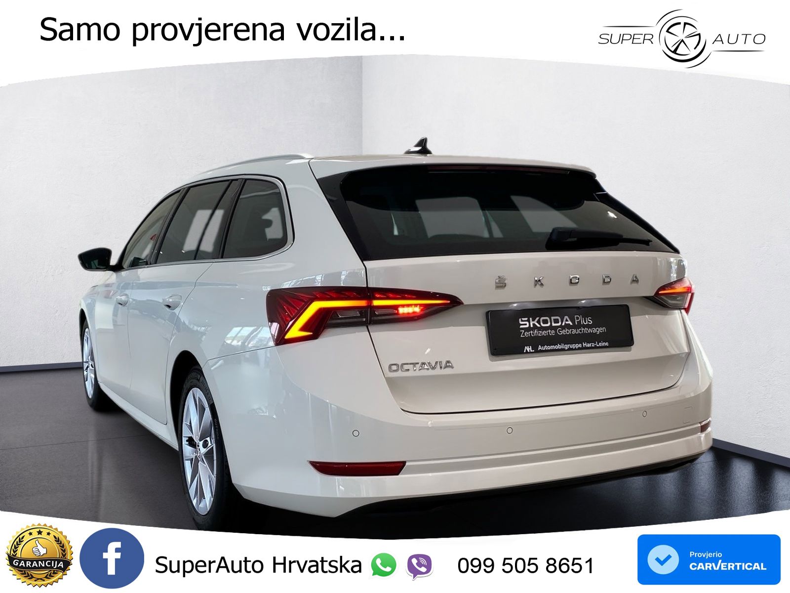 Škoda Octavia Combi 2.0 TDI (150 KS) DSG LED+GR SJED+ACC