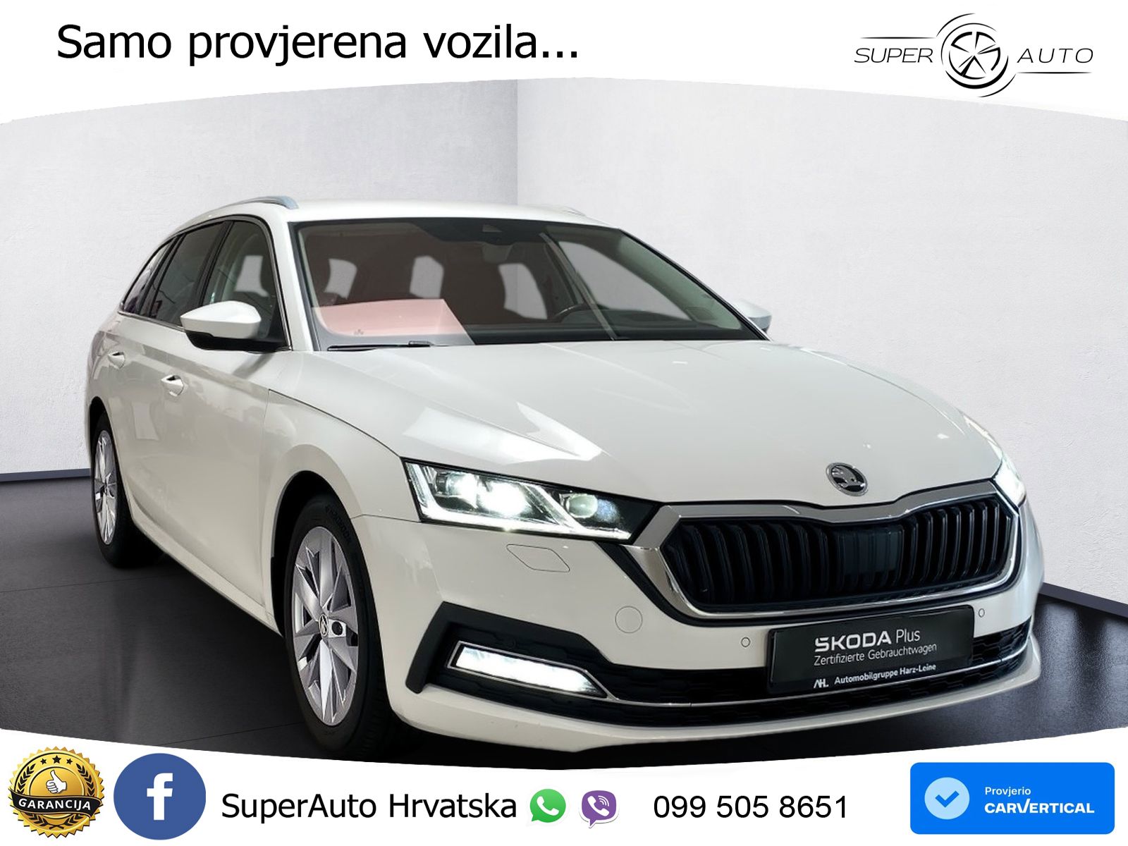 Škoda Octavia Combi 2.0 TDI (150 KS) DSG LED+GR SJED+ACC