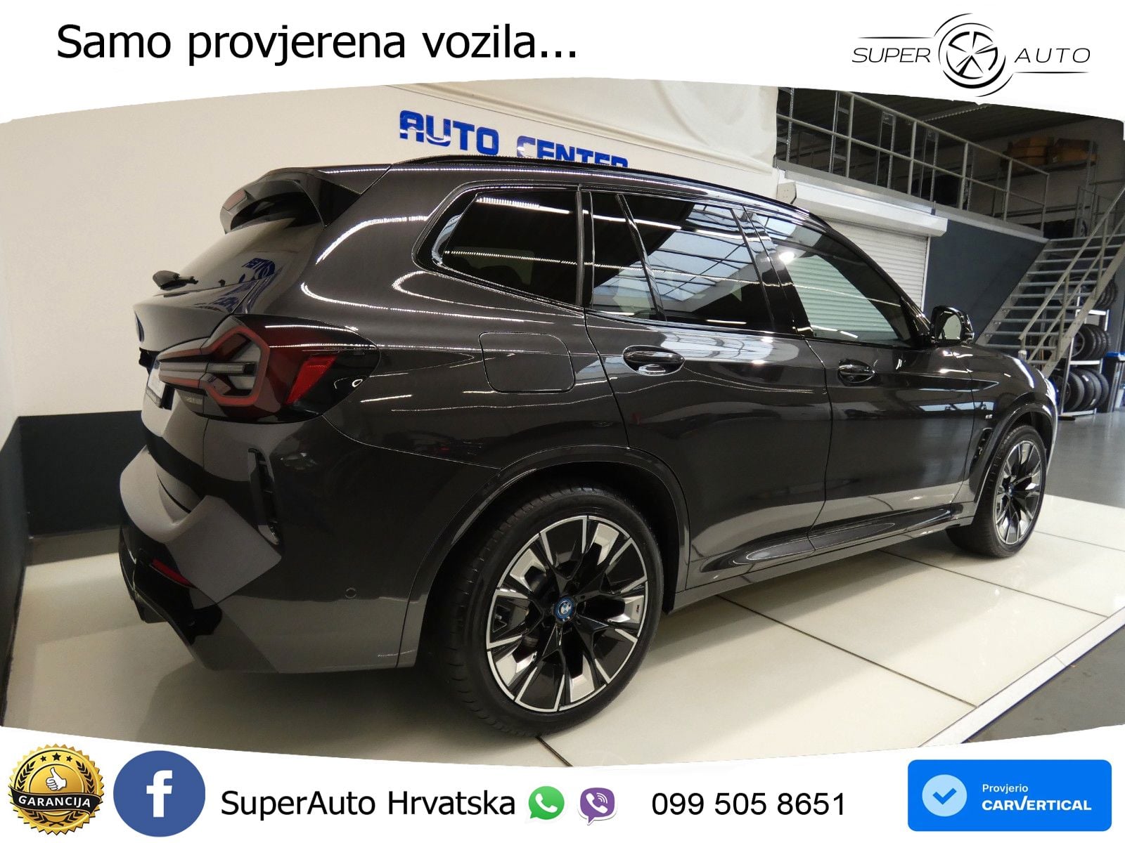 BMW iX3 80 kWh (286 KS) M Sport LED+GR SJED+ACC