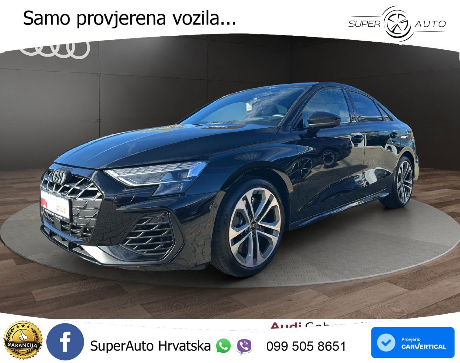 Audi S3 Limuzina 2.0 TFSI (333 KS) quattro S tronic MATRIX+GR SJED+KAM