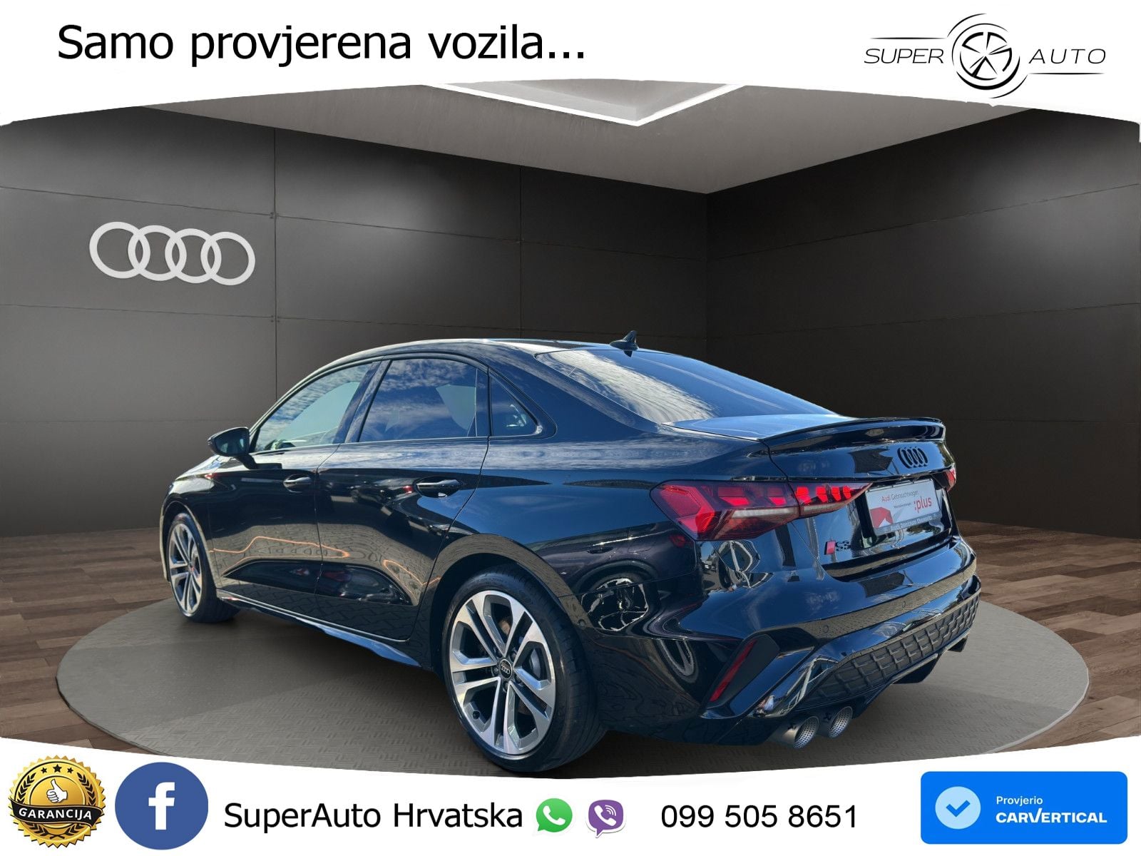 Audi S3 Limuzina 2.0 TFSI (333 KS) quattro S tronic MATRIX+GR SJED+KAM