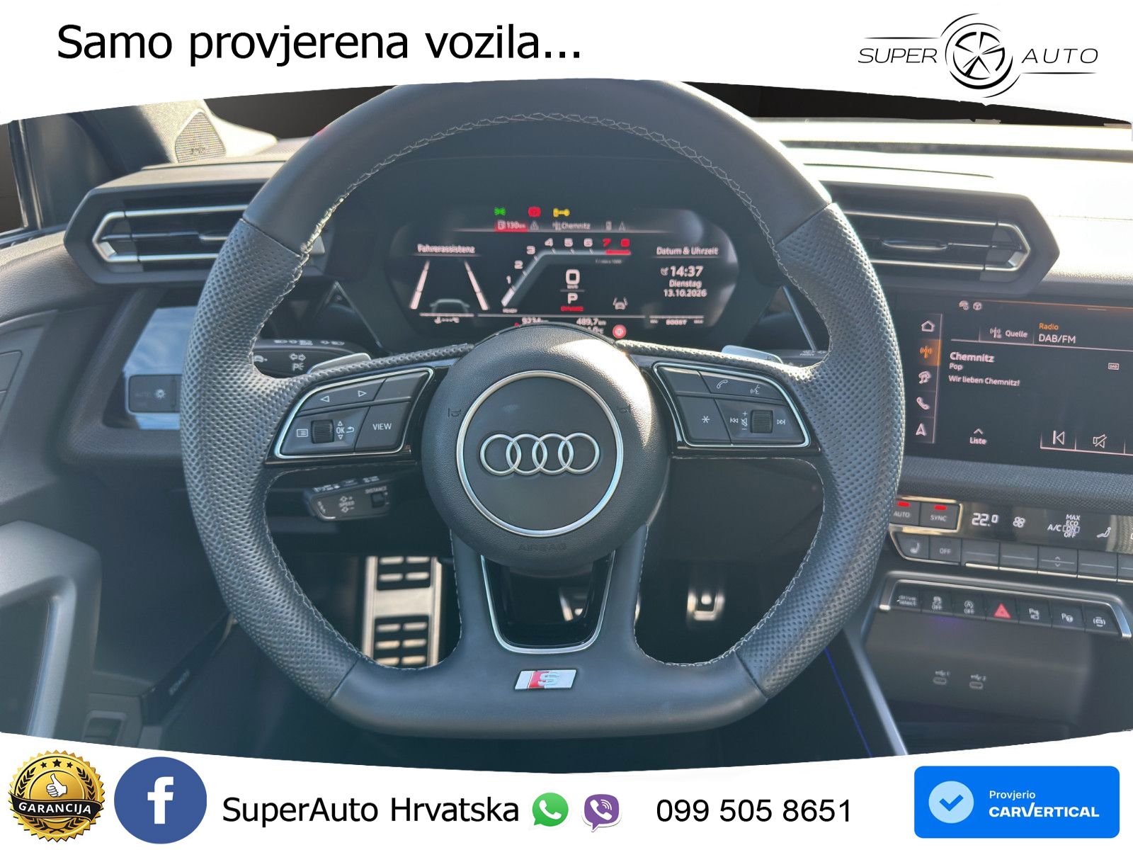 Audi S3 Limuzina 2.0 TFSI (333 KS) quattro S tronic MATRIX+GR SJED+KAM