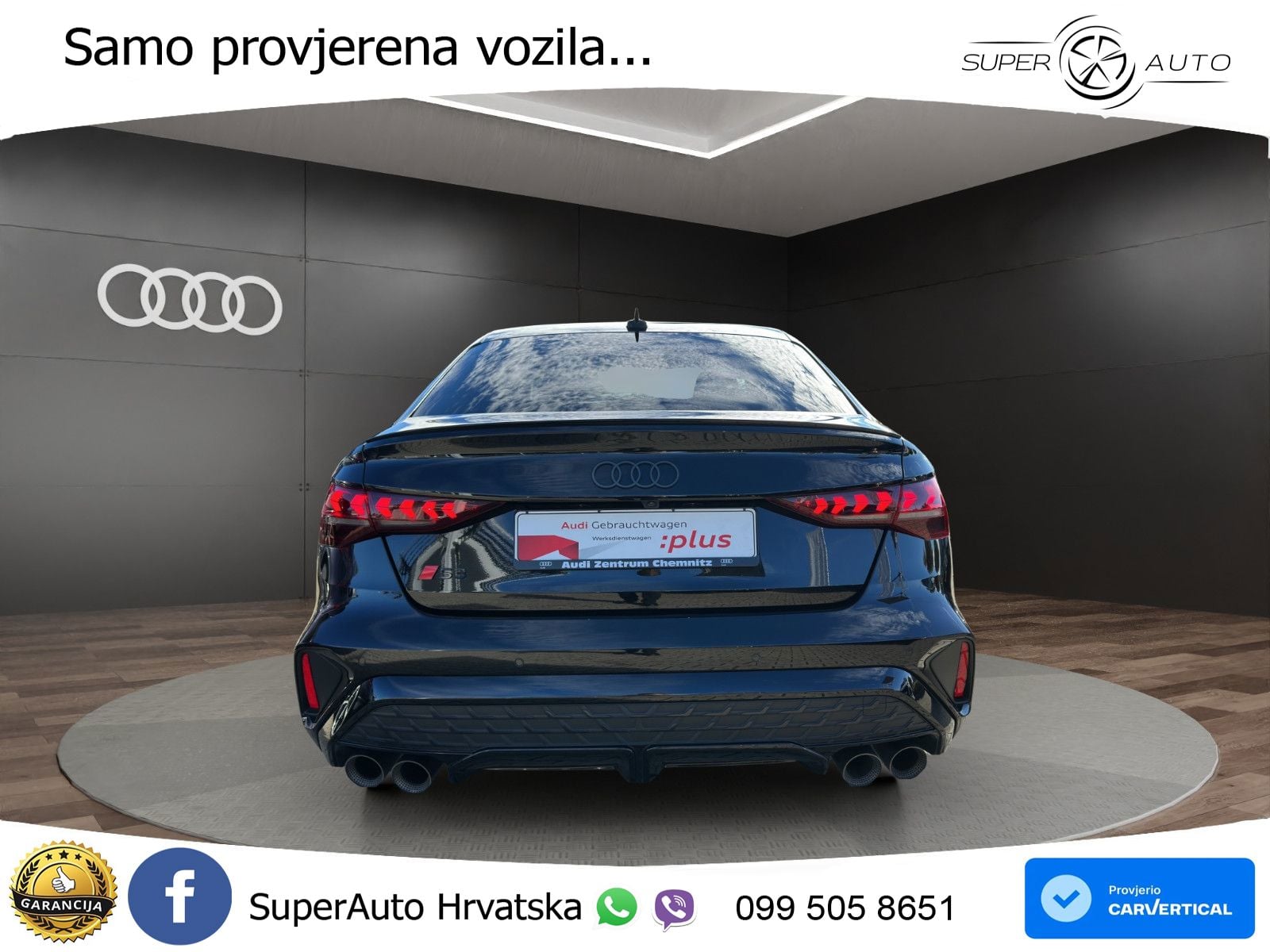 Audi S3 Limuzina 2.0 TFSI (333 KS) quattro S tronic MATRIX+GR SJED+KAM