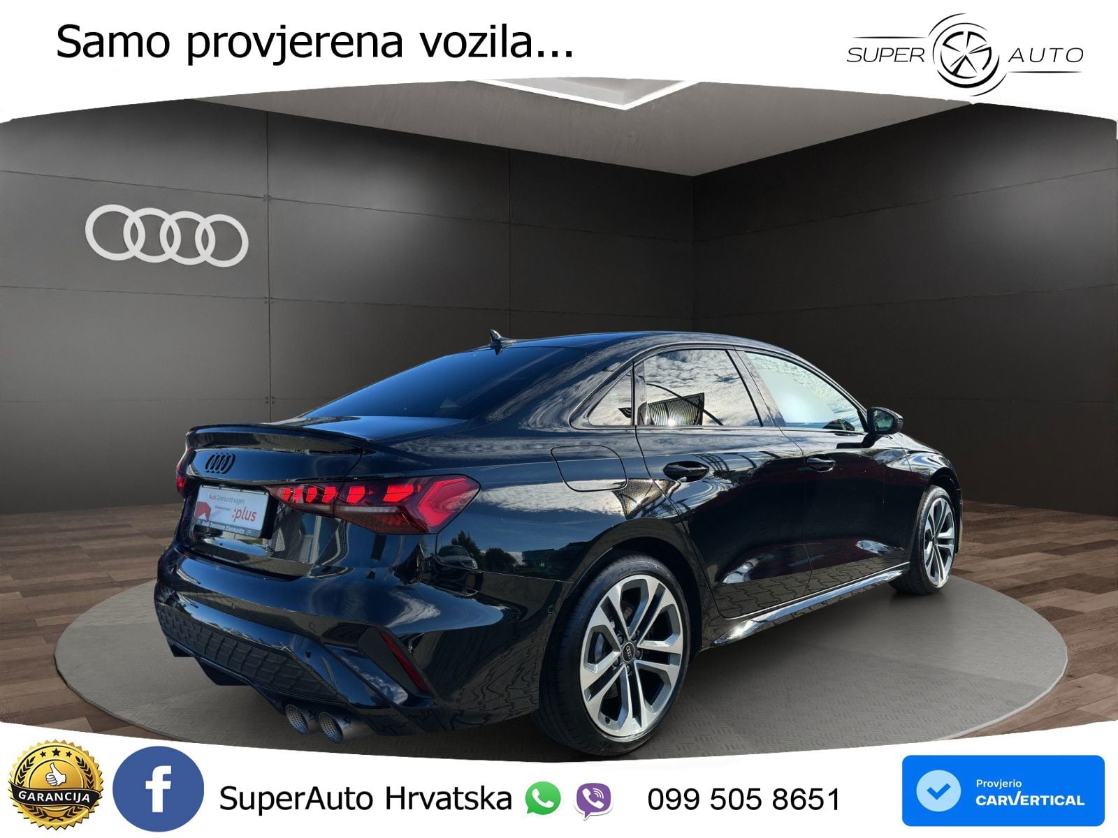 Audi S3 Limuzina 2.0 TFSI (333 KS) quattro S tronic MATRIX+GR SJED+KAM