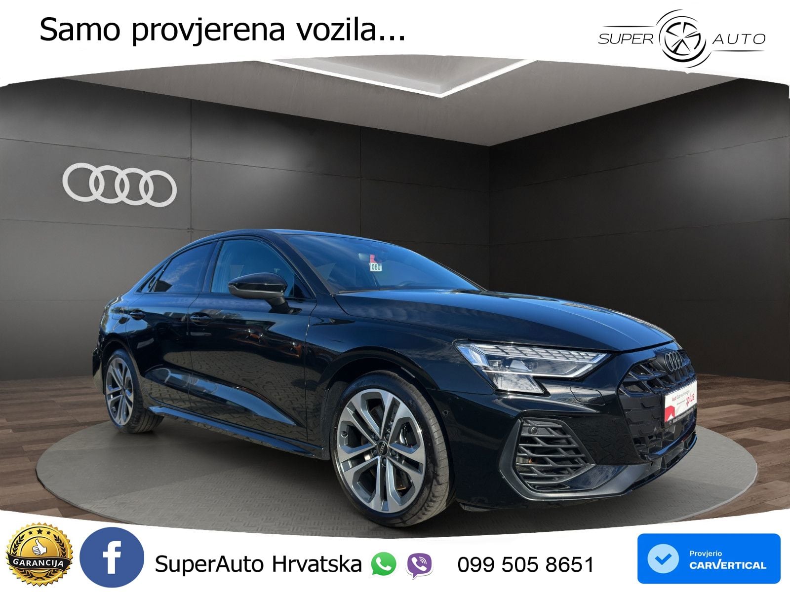 Audi S3 Limuzina 2.0 TFSI (333 KS) quattro S tronic MATRIX+GR SJED+KAM