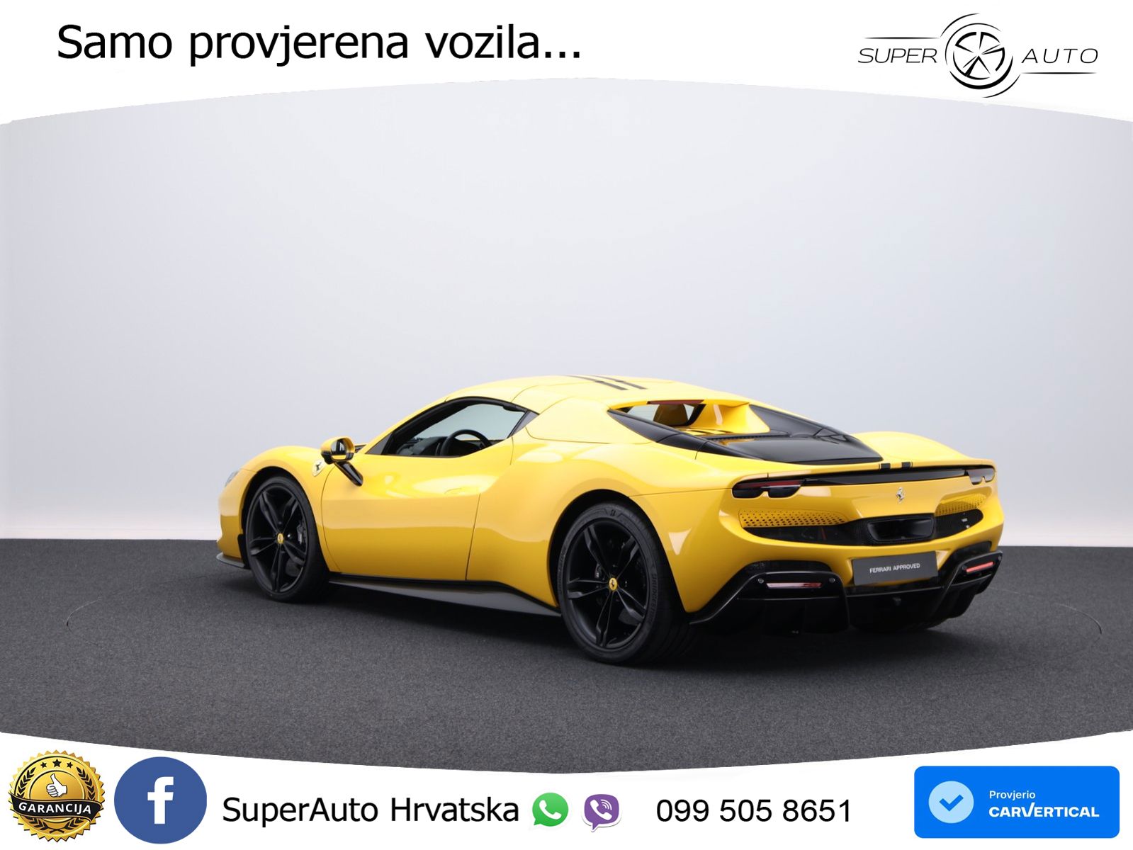 Ferrari 296 GTS 3.0 V6 (830 KS) F1 DCT ZRAČNI+ACC+GR SJED+KAM