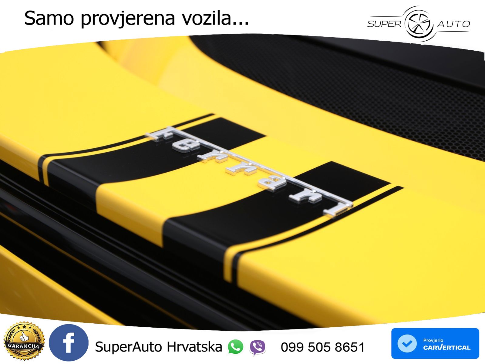 Ferrari 296 GTS 3.0 V6 (830 KS) F1 DCT ZRAČNI+ACC+GR SJED+KAM