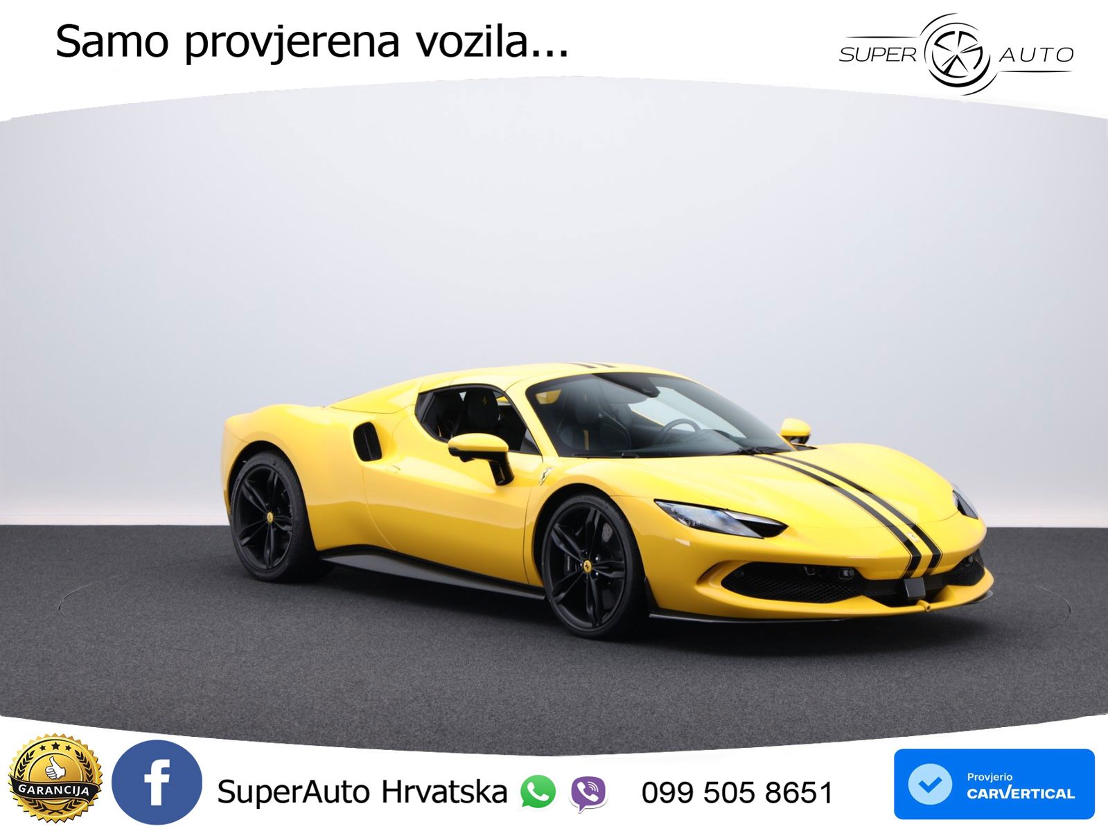 Ferrari 296 GTS 3.0 V6 (830 KS) F1 DCT ZRAČNI+ACC+GR SJED+KAM