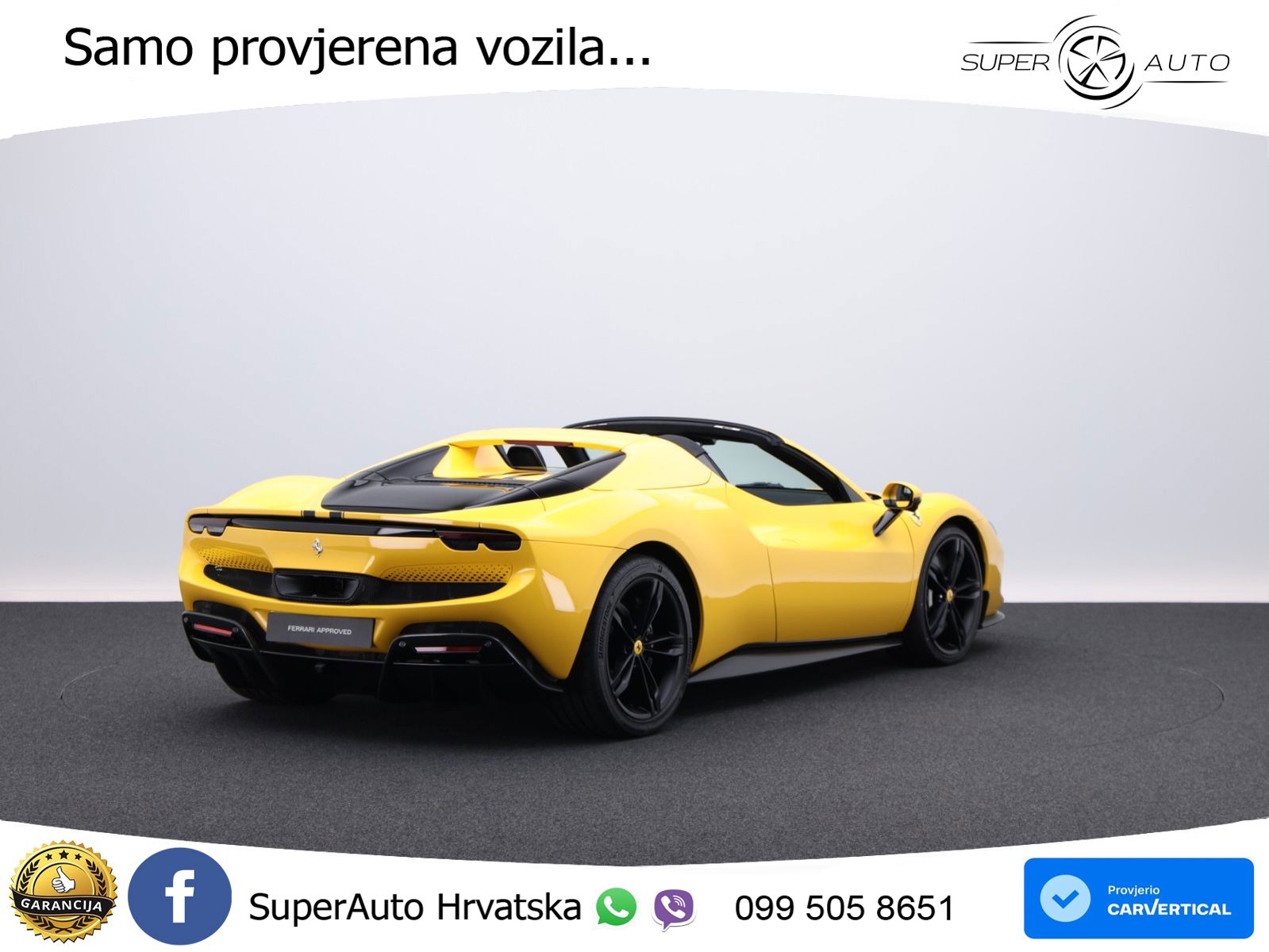 Ferrari 296 GTS 3.0 V6 (830 KS) F1 DCT ZRAČNI+ACC+GR SJED+KAM