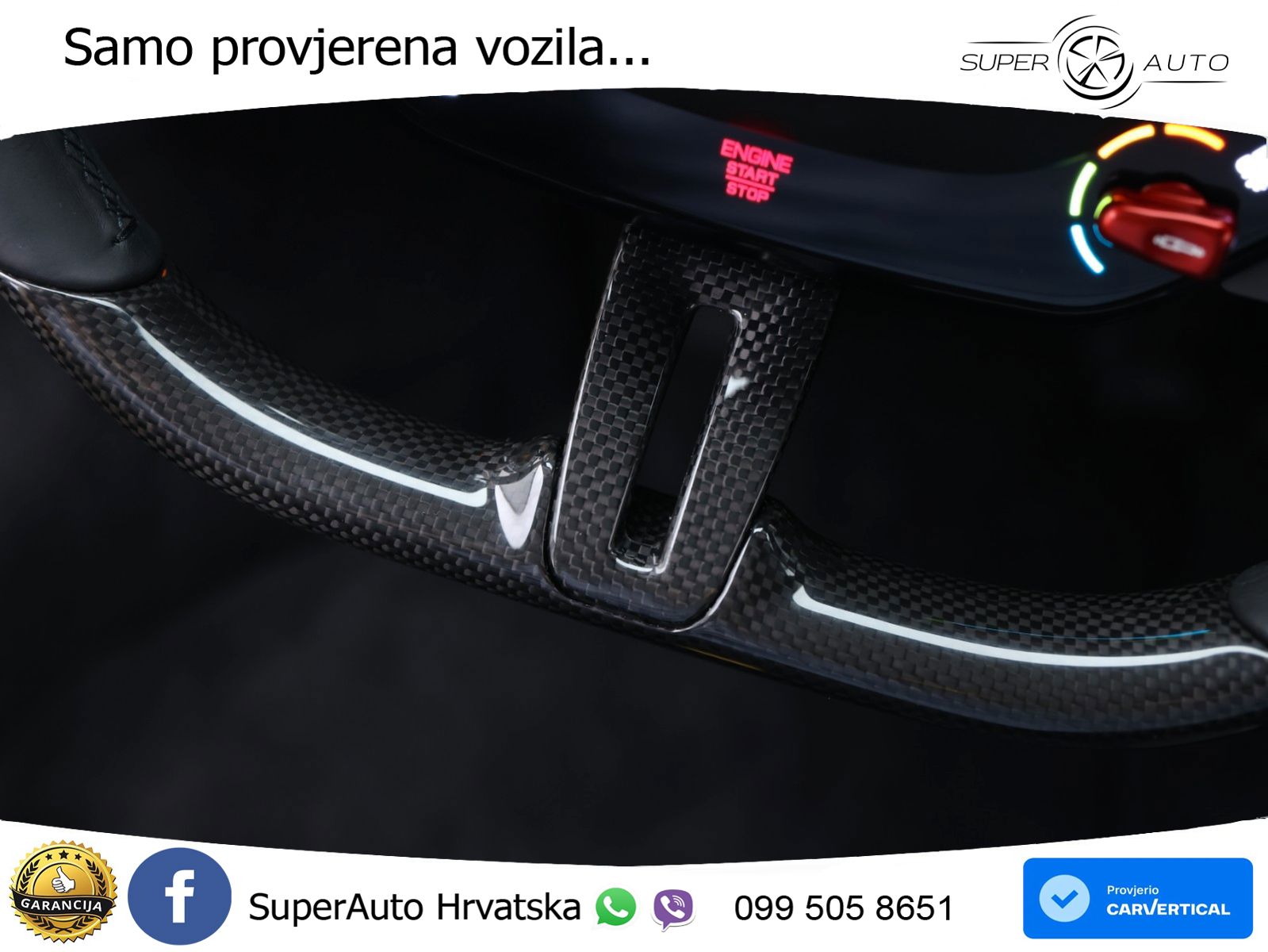 Ferrari 296 GTS 3.0 V6 (830 KS) F1 DCT ZRAČNI+ACC+GR SJED+KAM