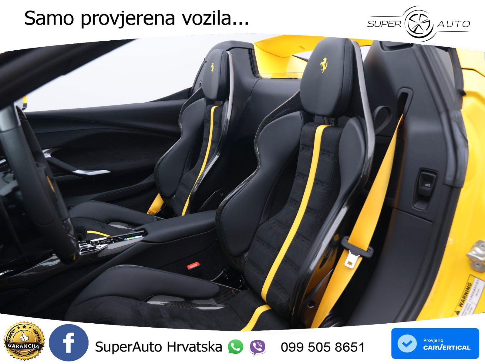Ferrari 296 GTS 3.0 V6 (830 KS) F1 DCT ZRAČNI+ACC+GR SJED+KAM