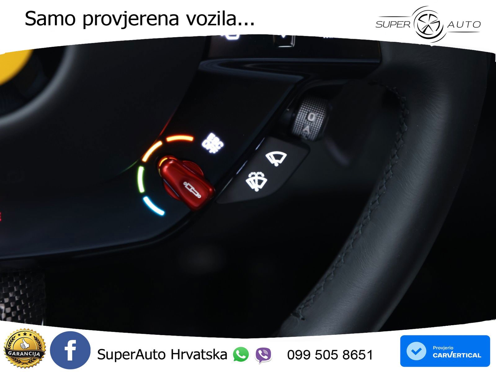 Ferrari 296 GTS 3.0 V6 (830 KS) F1 DCT ZRAČNI+ACC+GR SJED+KAM