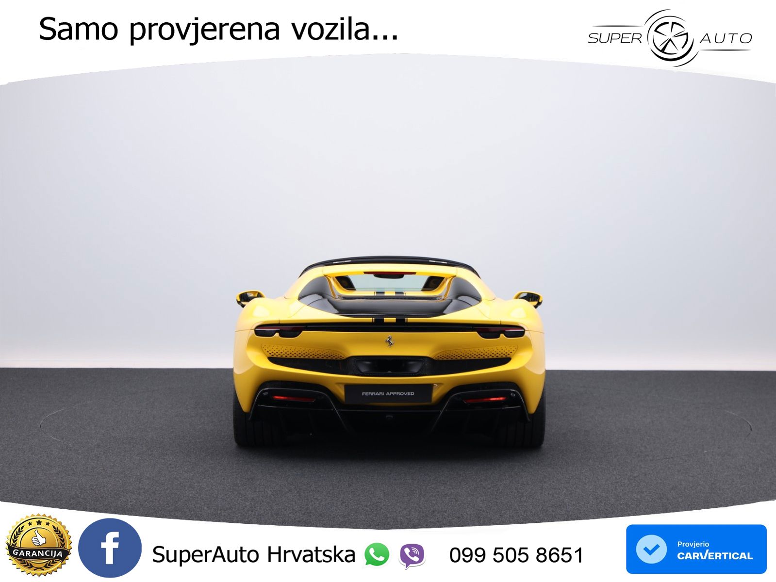 Ferrari 296 GTS 3.0 V6 (830 KS) F1 DCT ZRAČNI+ACC+GR SJED+KAM