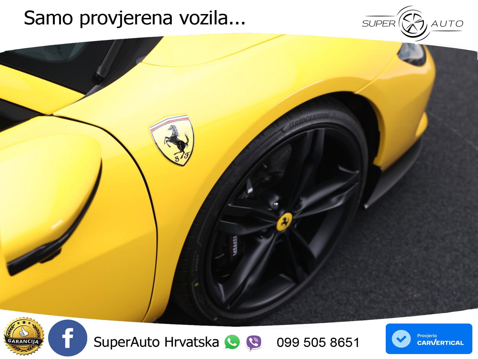 Ferrari 296 GTS 3.0 V6 (830 KS) F1 DCT ZRAČNI+ACC+GR SJED+KAM