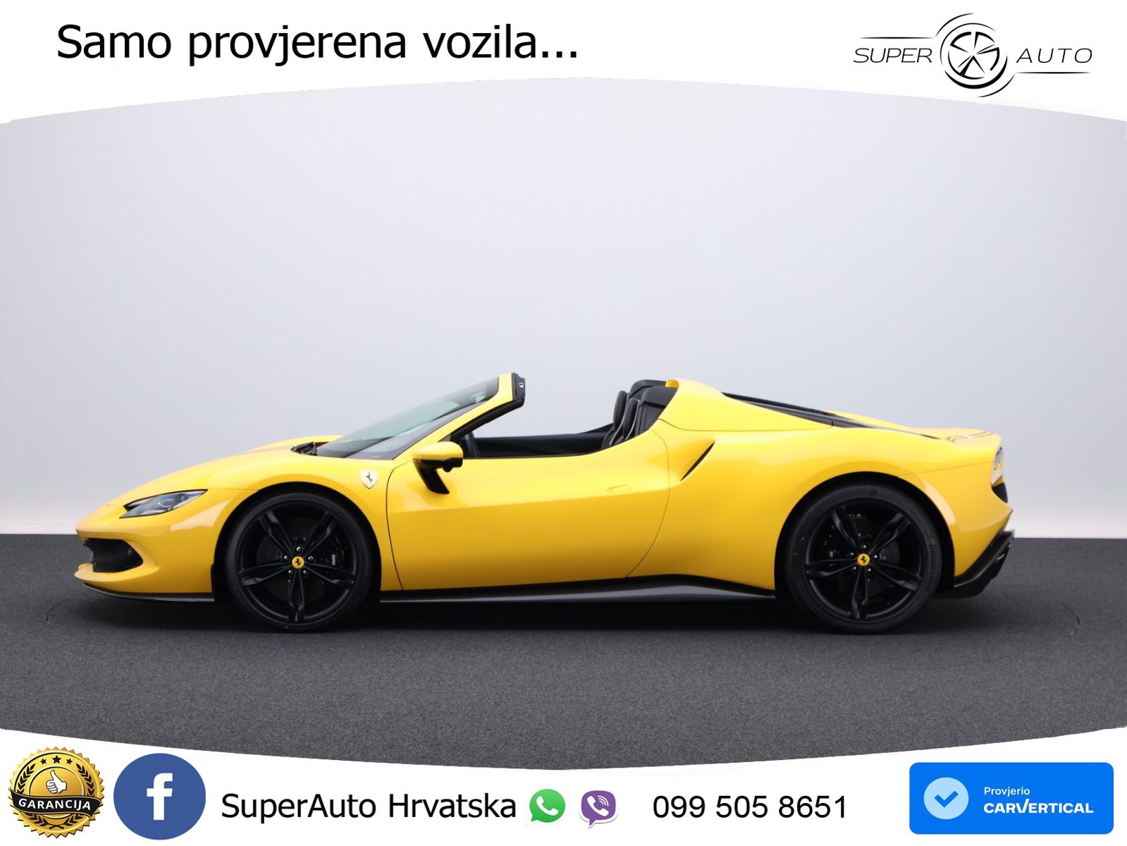 Ferrari 296 GTS 3.0 V6 (830 KS) F1 DCT ZRAČNI+ACC+GR SJED+KAM