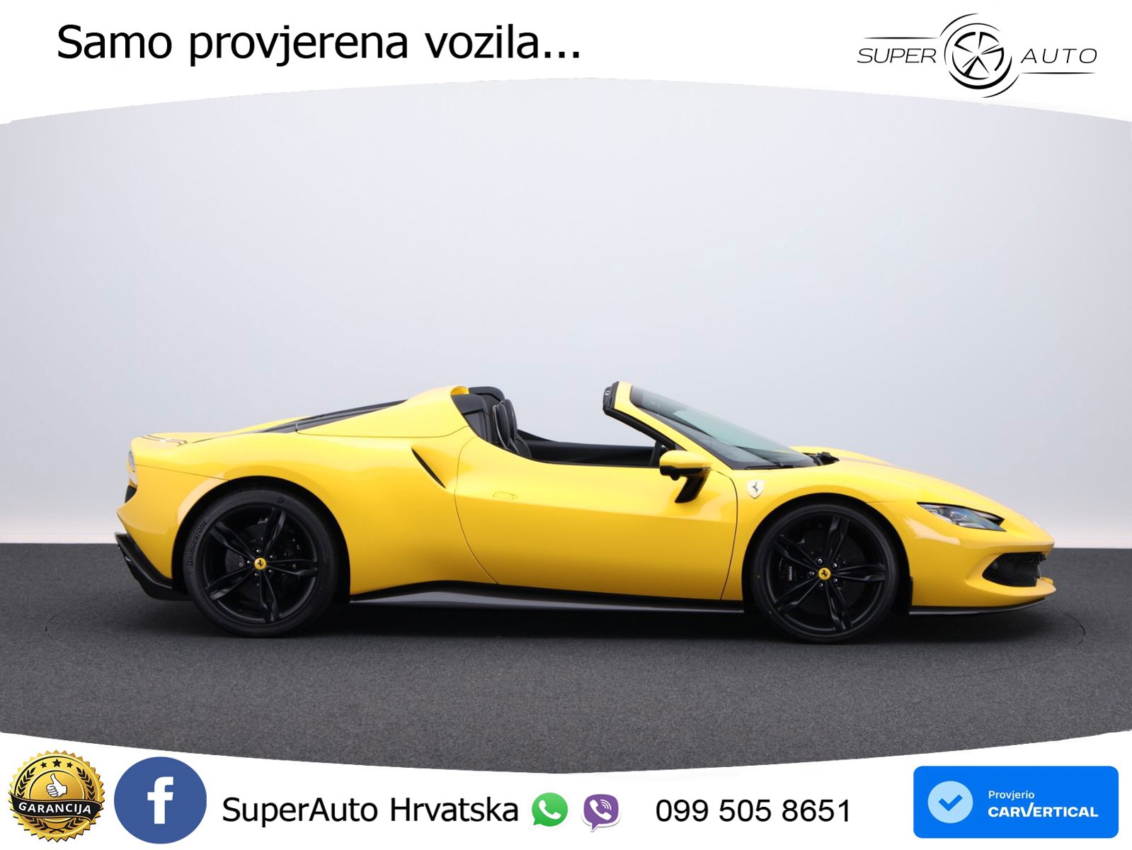 Ferrari 296 GTS 3.0 V6 (830 KS) F1 DCT ZRAČNI+ACC+GR SJED+KAM