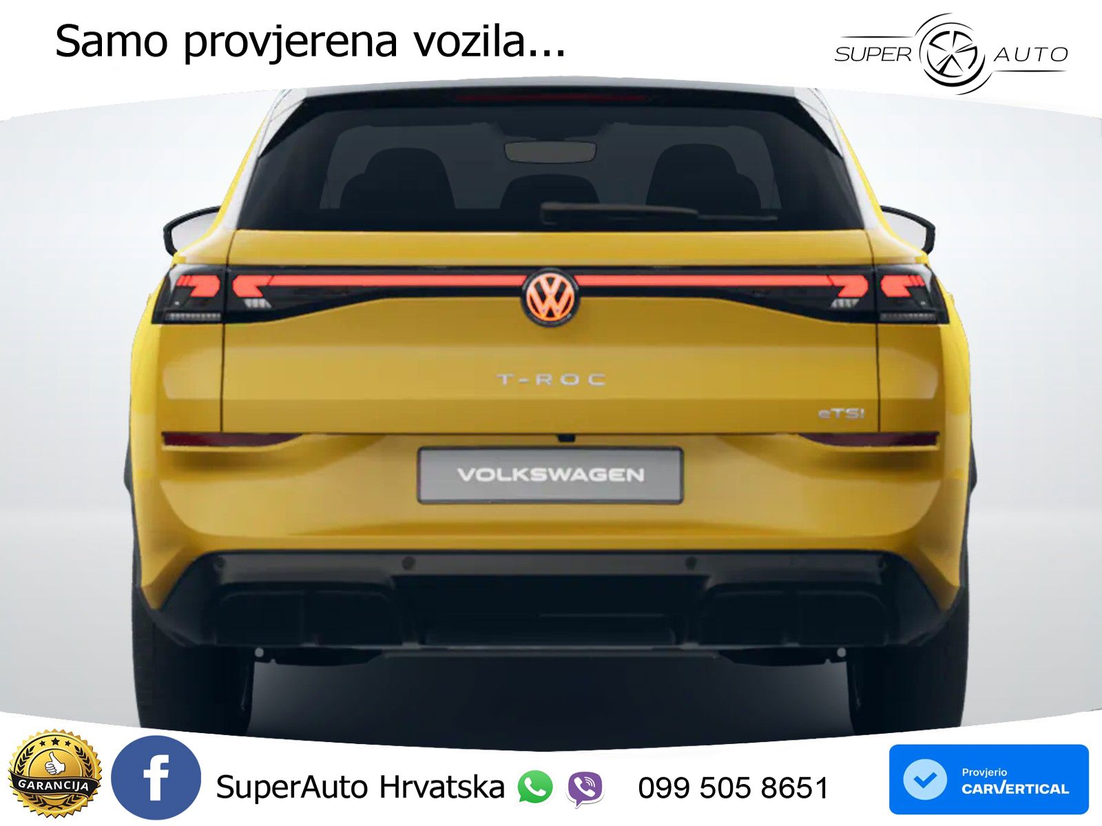 Volkswagen T-Roc 1.5 eTSI (150 KS)  DSG R-Line LED+GR SJED+ACC