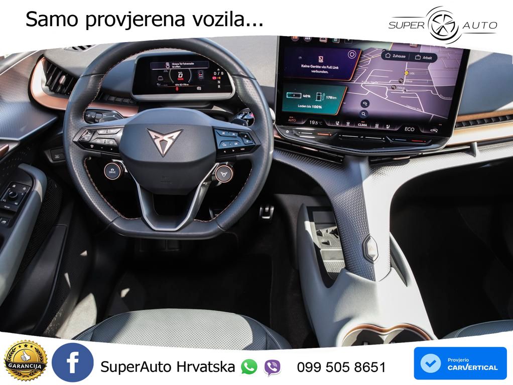 Cupra Tavascan 82 kWh (286 KS) ACC+HEAD+4xGR SJED+360+PANO